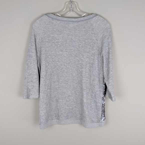Silence + Noise | Gray Sparkly Top - E90 - Picture 2 of 5